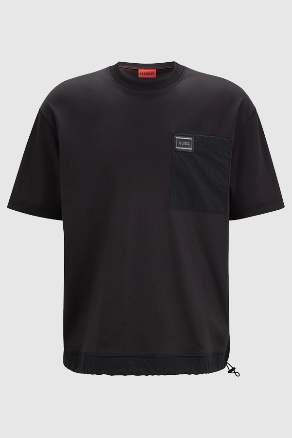 T-SHIRT HUGO - 001 BLACK